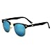Royal Son UV Protected Clubmaster Round Unisex Sunglasses (RS005CM | 51 | Blue Mirrored Lens) RS.499.00