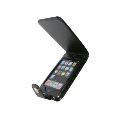 TeckNet Luxury Real Leather Case for Apple iPod Touch 2nd and 3nd Generation 8GB, 16GB, 32GB & 64GB + New Screen Protector & Black Silicone Case