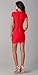 Meilun Women's Rayon Sexy Short Sleeve Square Neck Bandage Dress Red