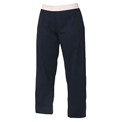Black solid color jersey elastic waist comfortable unisex pants pajamas leisure, no fly,