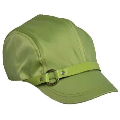 Click here to buy LIME GREEN SEXY SATIN 4 PANEL JOCKEY CAP W O-RING TRIM.