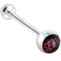 Black and Red SEXY Logo Barbell Tongue Ring