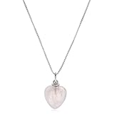 ELLE Jewelry Rose Quartz Heart Sterling Silver