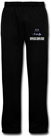 Men's Darth Vader Coolest Dad Funny Fathers Day Star Wars Workout Pants L Black