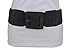 TFJ Women Fashion Elastic Belt Waist Hip Grey Faux Suede Leather Square Buckle S M