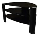Black Glass LCD/Plasma 32 inch TV Stand - ZIN321265/BKBI