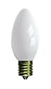 7 Watt C9 Ceramic White Replacement Light Bulb/ Christmas and Holiday Light Bulb