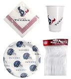 Houston Texans 96 Piece Plastic Dinnerware Set by Casey