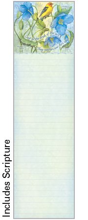 Huge save onpoppy by coach Poppies & Yellow Tanager - Magnetic List Pad Paper -Sherri Buck Baldwin