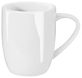ASA-Selection A Table 11-3/4-Ounce White Bone China Coupe Mug, Set of 4