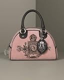 Juicy Couture - Juicy Couture Pink Velour Bowler