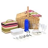 MaxamA  28pc Picnic Set in Basket 28PC PICNIC SET IN BASKET