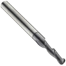Precision Twist EB3302V Solid Carbide End Mill, TiAlN Coated, 2 Flute, Ball End