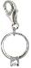 Charm Silver Plated White-CZ Solitare Ring Small