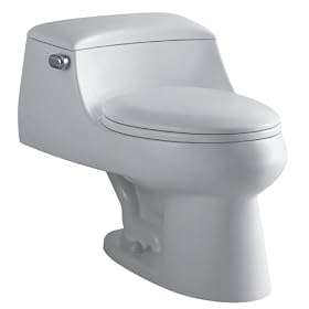 Kingston Brass VWC1992 Congress One-Piece Toilet, White