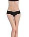 Liqqy Women's 3 Pack Cotton Lace Coverage Seamless Brief Panty