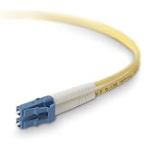 FIBER OPTIC CABLE, LC SINGLEMODE 9/125 DUPLEX ZIPCORD, YELLOW PVC 770ft