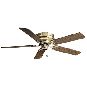 Casablanca Fans 82U2D 52" Four Seasons III Hugger Indoor Flush Mount Bright Brass Ceiling Fan