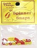 Quick Change Fishing Lures Spinner Blades Snaps Red Yellow