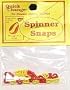 Quick Change Fishing Lures Spinner Blades Snaps Red Yellow