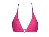 Random Separates Pink Halter Swimsuit-top w/Silver Stars XS