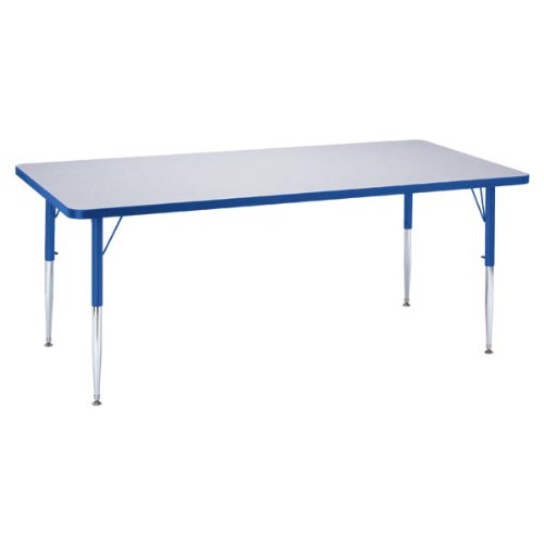 Jonti-Craft Rectangle Rainbow Accents Activity Table (30