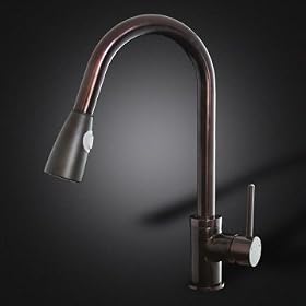Buy 16 Oil Rubbed Bronze Kitchen Faucet - Pull-out Spray Single Handle by GHFaucet&node=228013 now!