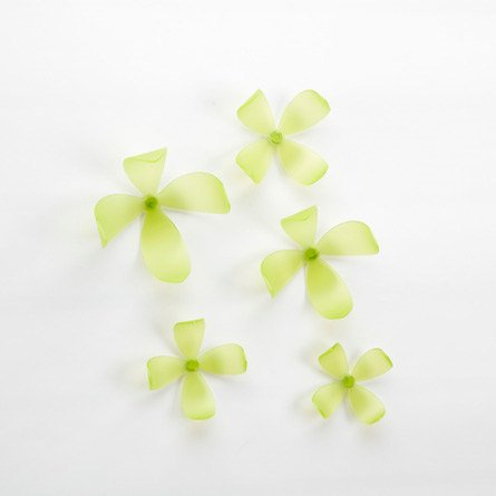 Umbra Wallflower Wall Décor, Set of 25, Kiwi
