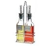 Vinegar & Oil Bottles(6 Oz) with Caddy