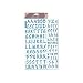 Ek Success Glitter Classic Alphabet and Number Stickers 2 Sheets/Package, Blue