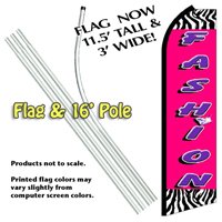FASHION Feather Banner Flag Kit (Flag & Pole)