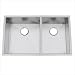 Artisan Sinks CPUZ3320-D10 Chef Pro Zero-Radium Double Bowl Undermount Kitchen Sink