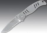 Smith & Wesson H.R.T. Partially Serrated Folding Knife with Stainless Steel Handle