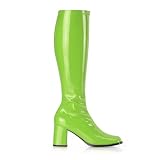 Produkt-Bild: Stretch-Kniestiefel Gogo-300 Lack gr&uuml;n Gr. 36