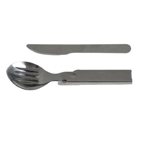 10T BW Cutlery Couverts de table d'extérieur en inox Argent