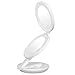 KEDSUM Rechargeable Lighted Makeup Mirror with Cover, LED Travel Mirror with Lights, Compact Vanity Mirror with Touch Screen Dimming, with a Magnification Pocket Spot Mirror