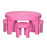 Jennifer Delonge Grace Stool in Pink Watermelon