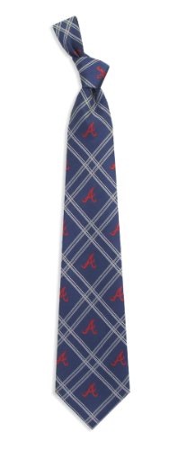 Atlanta Braves Checked Woven Poly Tie