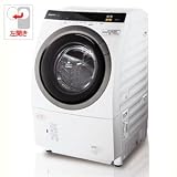 パナソニック 9.0kg ドラム式洗濯乾燥機【左開き】（クリスタルホワイト）Panasonic ECO NAVI WジェットDancing NA-VR5600L-Wの画像