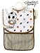 Baby Soccer Gift Set - Bib, Burp Cloth, Rattle, & Wash Cloth