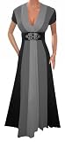 Funfash NEW Funfash Slimming Black Gray Long Maxi Cocktail Dress Plus Size