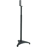 Sanus Systems EF-SATB Euro Foundations Adjustable Satellite Speaker Stands, Black (Pair)