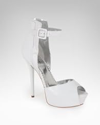 Lucie Leather Peep Toe Sandal