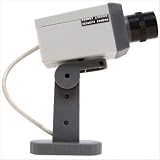 Rotating Imitation Security Camera with LED Light
