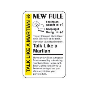 Fluxx Talk Like A Martian Promo Game Card (KEEPER) Works with All Fluxx Games!