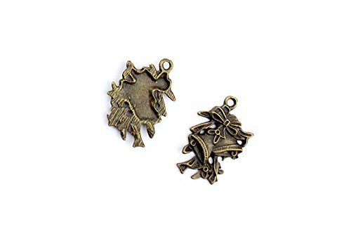 110 Pieces Jewelry Making Charms Pendant Ancient Bronze Color Retro Findings Supplies GHN1BF4 Christmas Bell