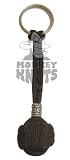 Monkey Fist Zipper Pull Replacement - BLACK 5/8 Steel Ball Core - Mini Knut