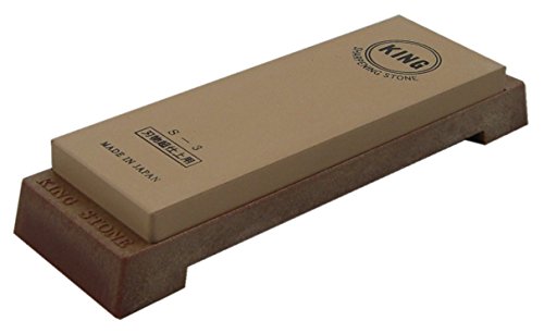 Japanese KING whetstone waterstone sharpening stone #6000 sharpener S-3 Size : 180 x 62 x 15 mm (7.0 x 2.4 x 0.6") Weight 600 g #6000