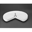 28" Diameter Kidney Lazy Susan Single Tray White