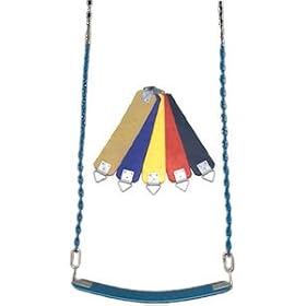 Swings Seat Sling Belt S-02 Commercial Belt Swing With 66 inch Coated Chain by 